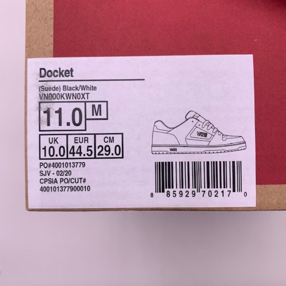 Vans Docket Skate Shoes Suede - Picture 9 of 10